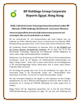 BP Holdings Group Corporate Reports Egypt, Hong Kong