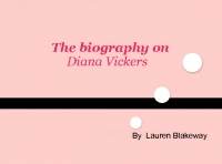 a biography on diana vickers