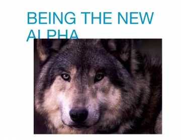 Being the new alpha