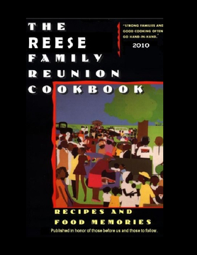 REESE FAMILY REUNIION COOKBOOK