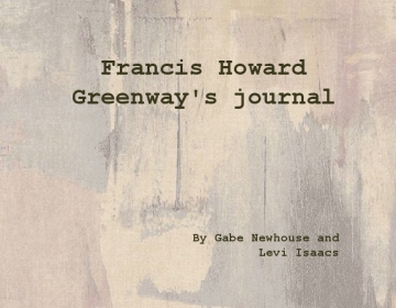 FRANCIS HOWARD GREENWAY'S JOURNAL