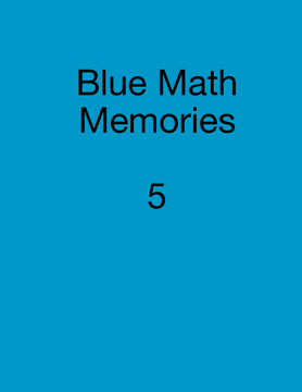 Blue math memories