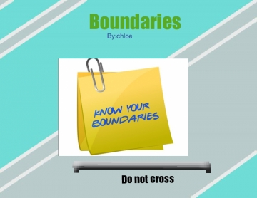 All about boundaries!