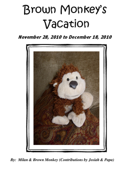 Brown Monkey's Vacation