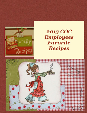 Family Holiday Recipe Cookbook 2013