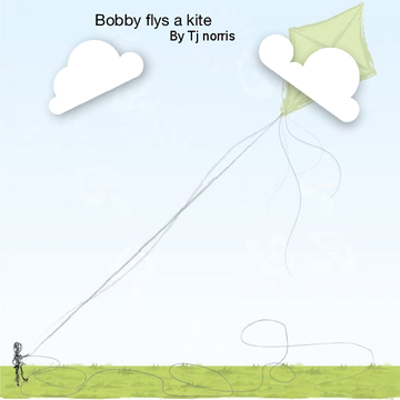 Bobby flys a kite