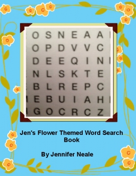Jen's Flower Themed Word Search Book