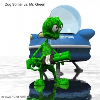 Dog Spitter vs. Mr. Green