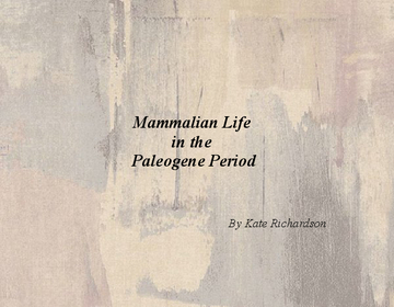 Mammalian Life in the Paleogene Period