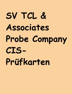 SV TCL & Associates Probe Company CIS-Prüfkarten