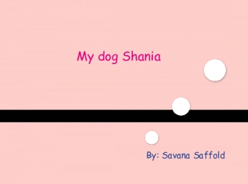 My dog Shania!