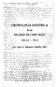 Cronología histórica de las salinas de  Cabo Rojo: 100 d. C. - 2010