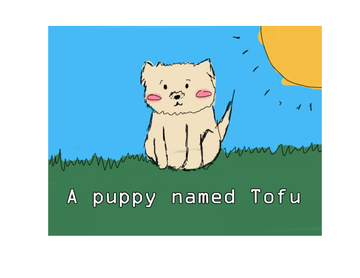 A dog named Tofu