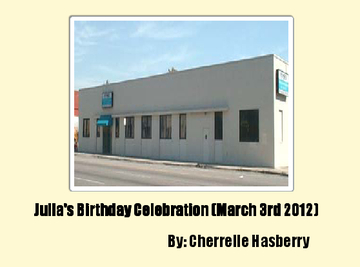 Julia's Birthday Celebration (March 3rd 2012)