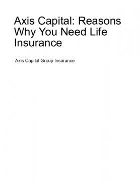 Axis Capital Group Insurance