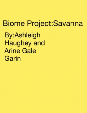 Biome Project:Savanna