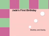 Jade's First Birthday