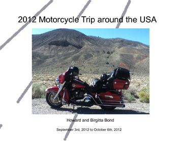 2012 Motorcycle Trip Around the USA