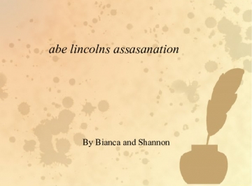 abe Lincolns assasanation