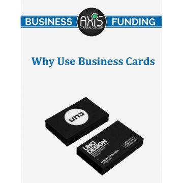 Why Use Business Cards