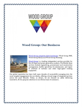 Wood Group: Our Business