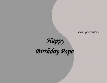 HAPPY BIRTHDAY PAPA