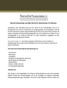 Norvell & Associates und Was Sie für Ihr Unternehmen Tun Können