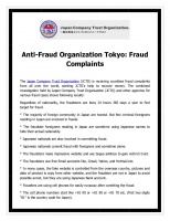 Anti Fraud Organization Tokyo   Fraud Co