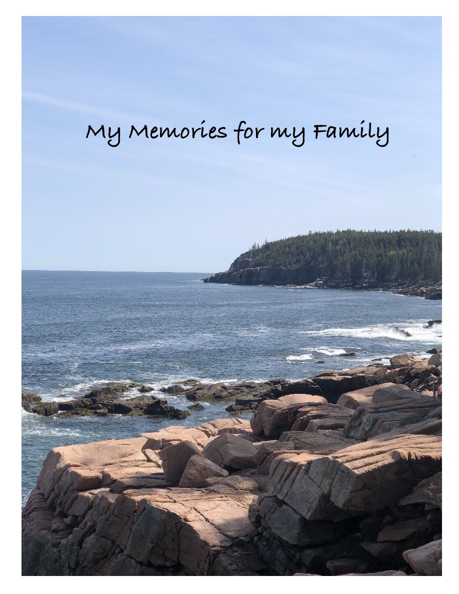 Cover of My  Memories of my Journey through life