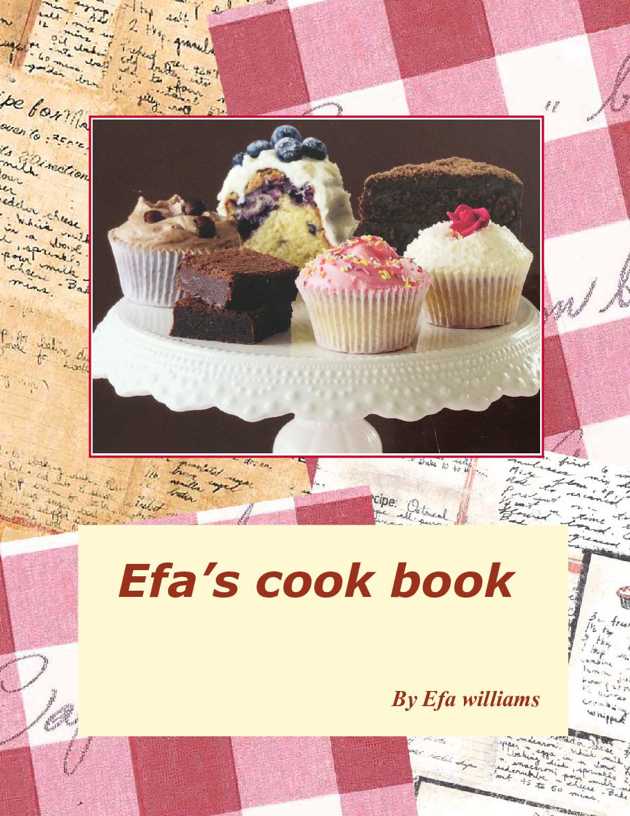 Cover of Efa’s cook book
