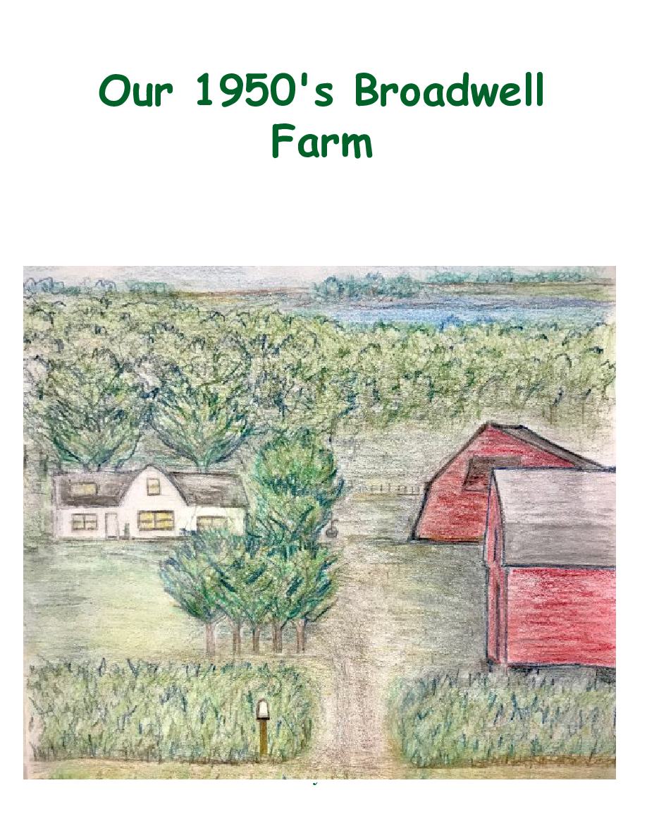 Cover of Our 1950's Broadwell Farm