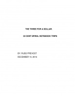 33 Cent Spiral Notebook Trips