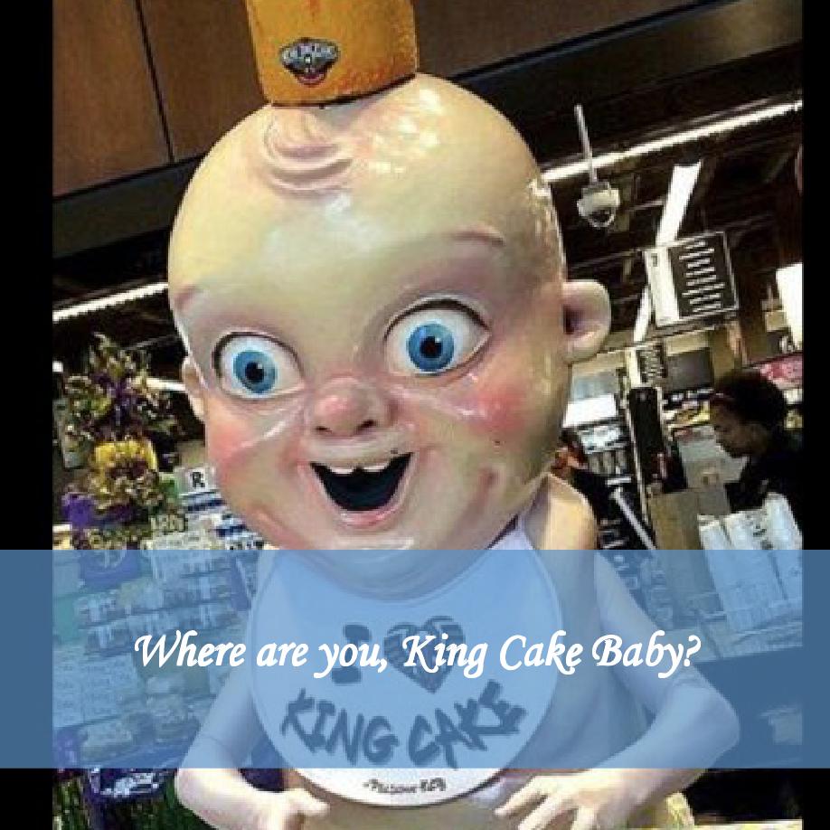 king cake baby mascot