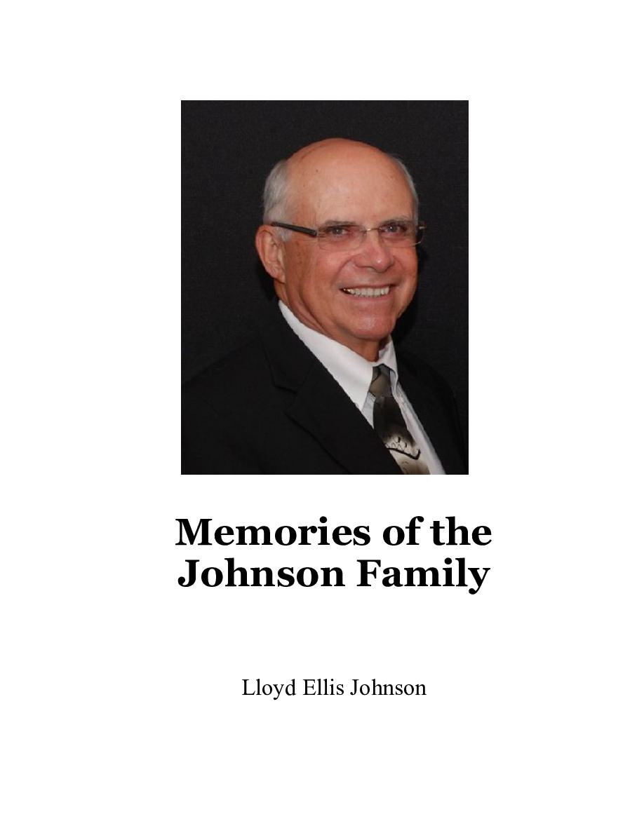 Cover of Memories of the Johnson Family