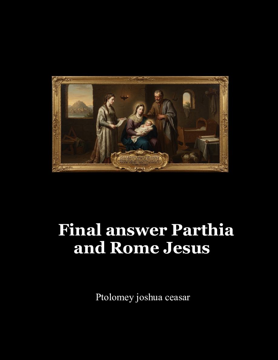 Cover of  Final answer Parthia and Rome Jesus 