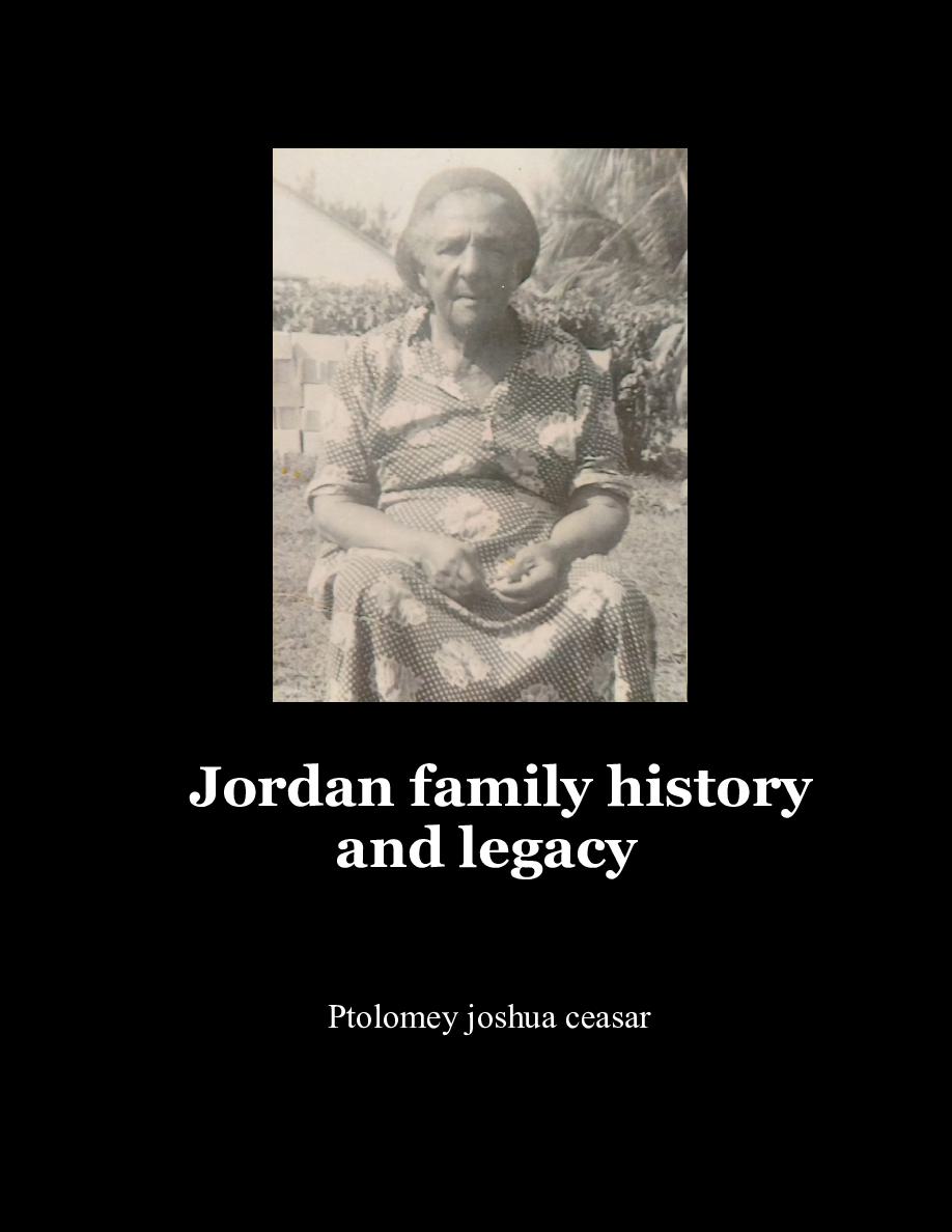 Cover of  Jordan family history and legacy 
