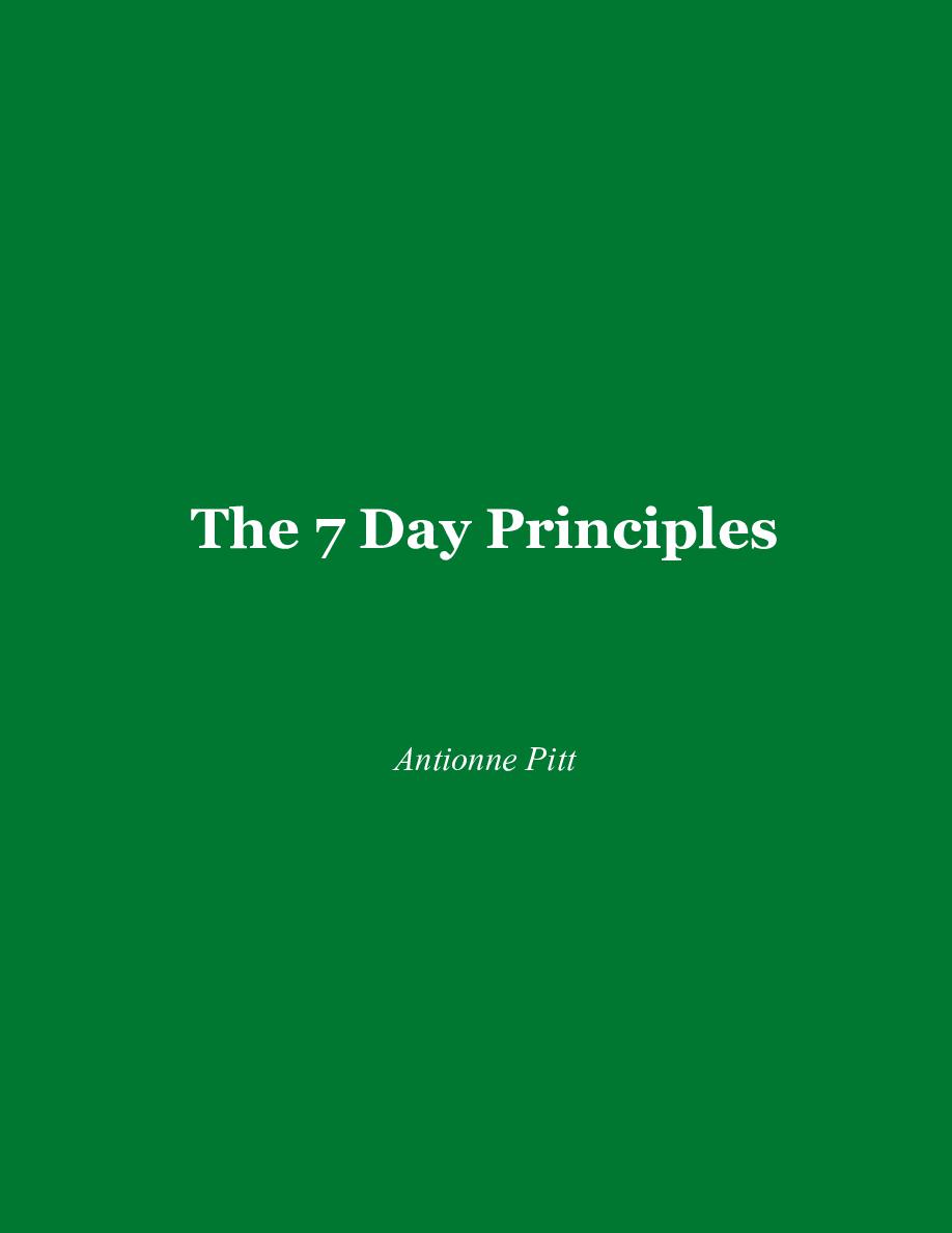 Cover of The 7 Day Principles