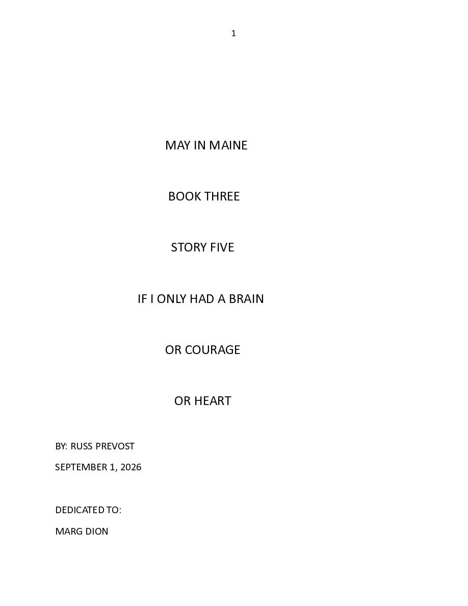 Cover of May In Maine Book Three