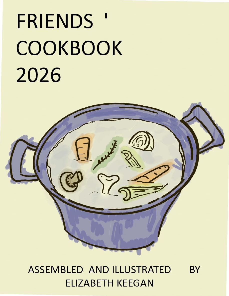 Cover of Friends cookbook 2026