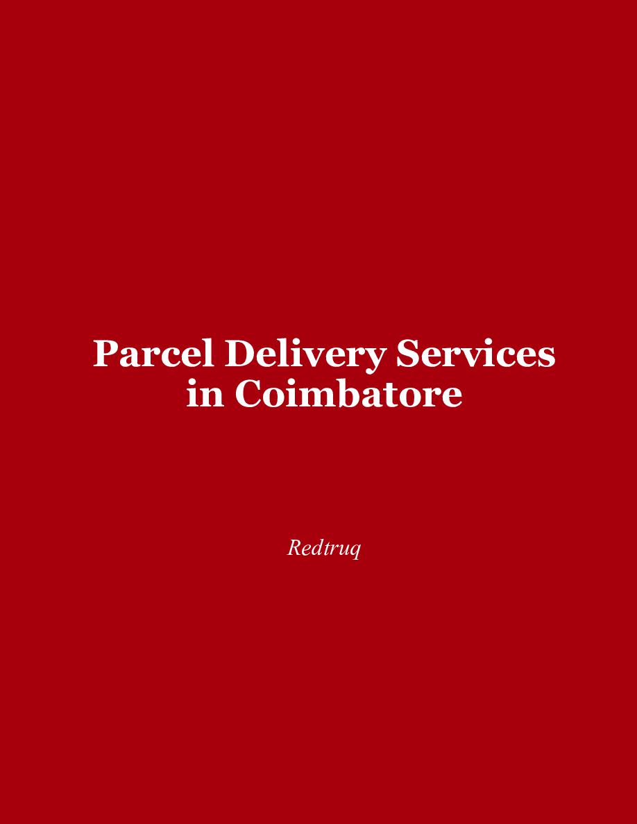Cover of Parcel Delivery Services in Coimbatore