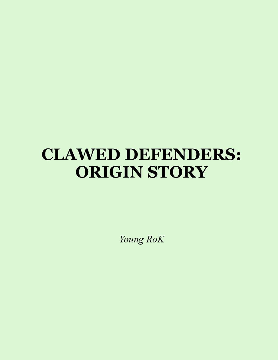 Cover of CLAWED DEFENDERS: ORIGIN STORY