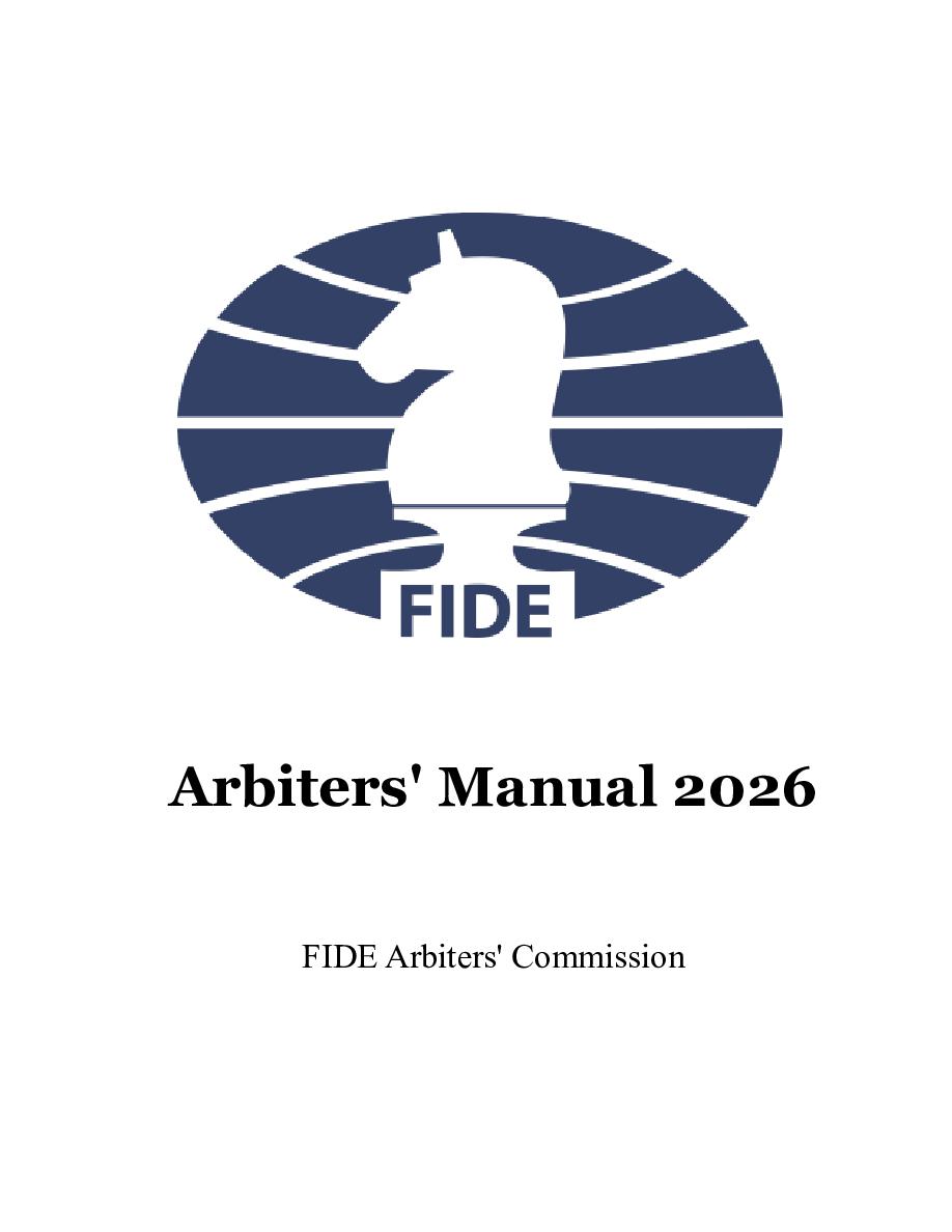 Cover of Arbiters' Manual 2026