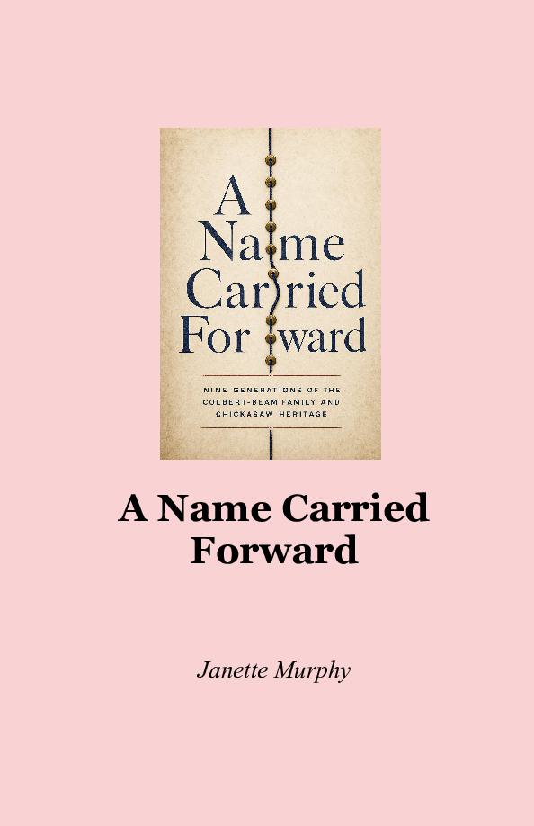 Cover of A Name Carried Forward