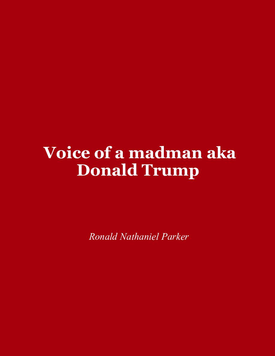 Cover of Voice of a madman aka Donald Trump 