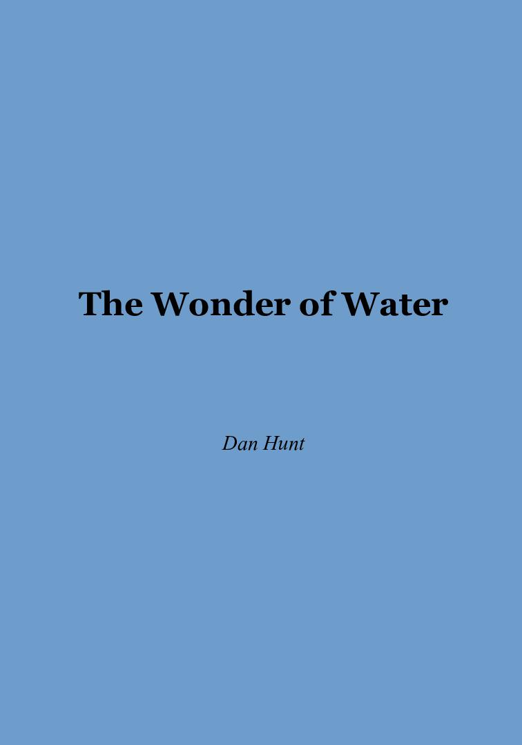 The Wonder of Water