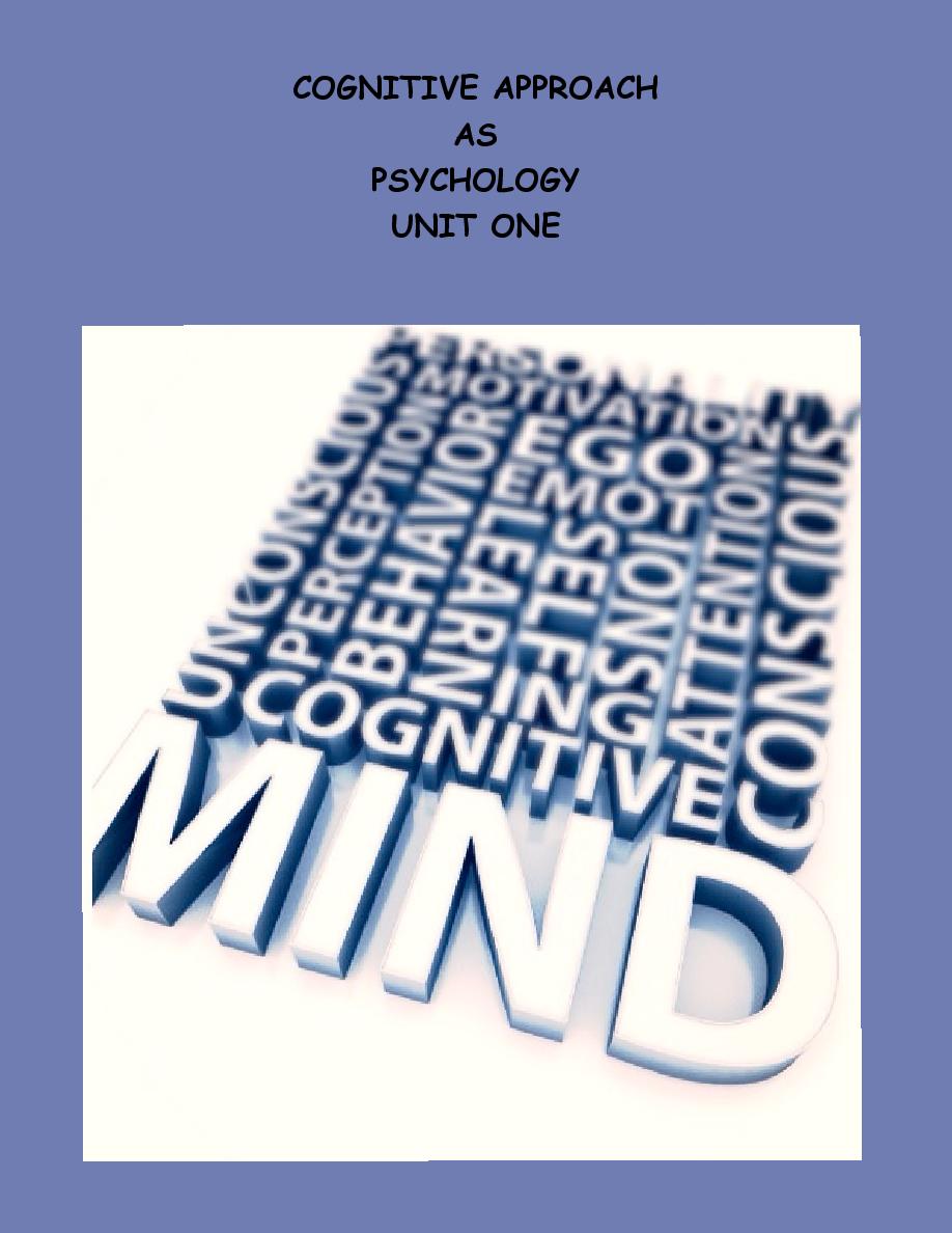 psychology cognitive approach cover page book 306131 psychology cover page
