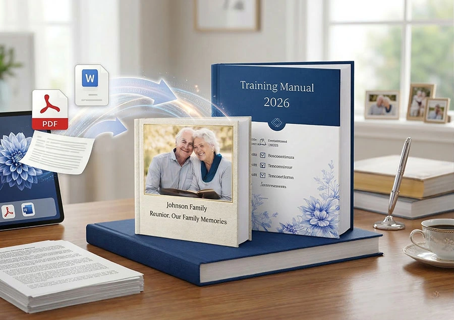 Turn Your PDF or Word Document into a Professionally Printed Book