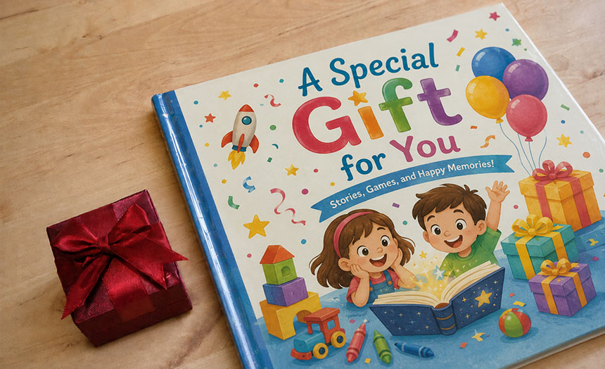 A personalized children's book example