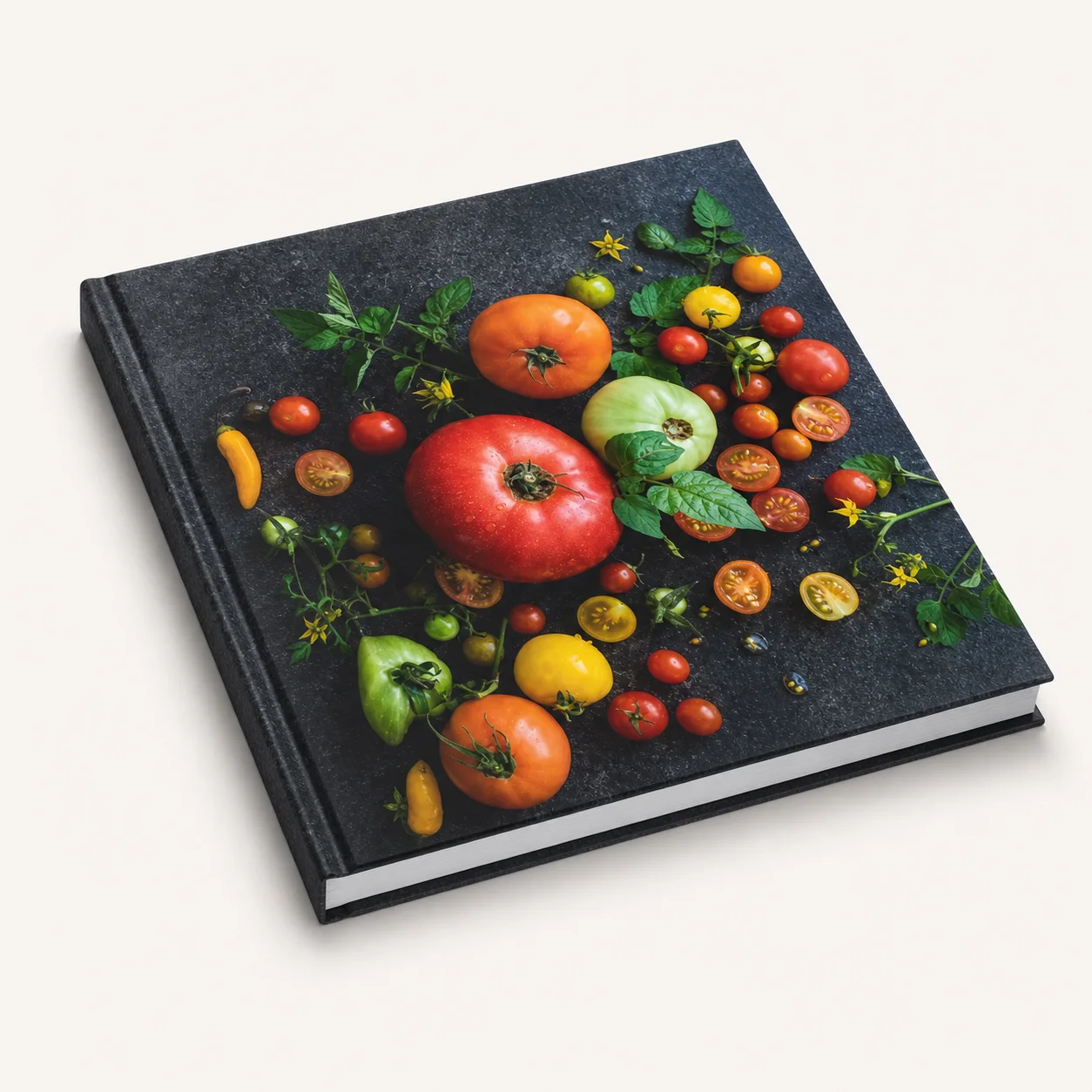 Premium navy hardcover book