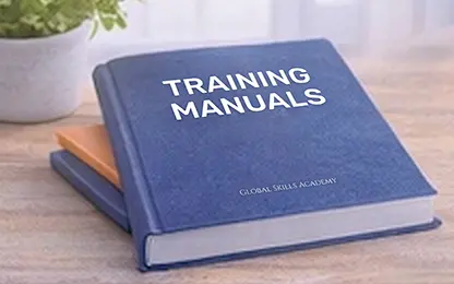 Training Manuals printed as a book